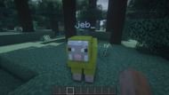 A sheep named "jeb_" (Image via Minecraft)